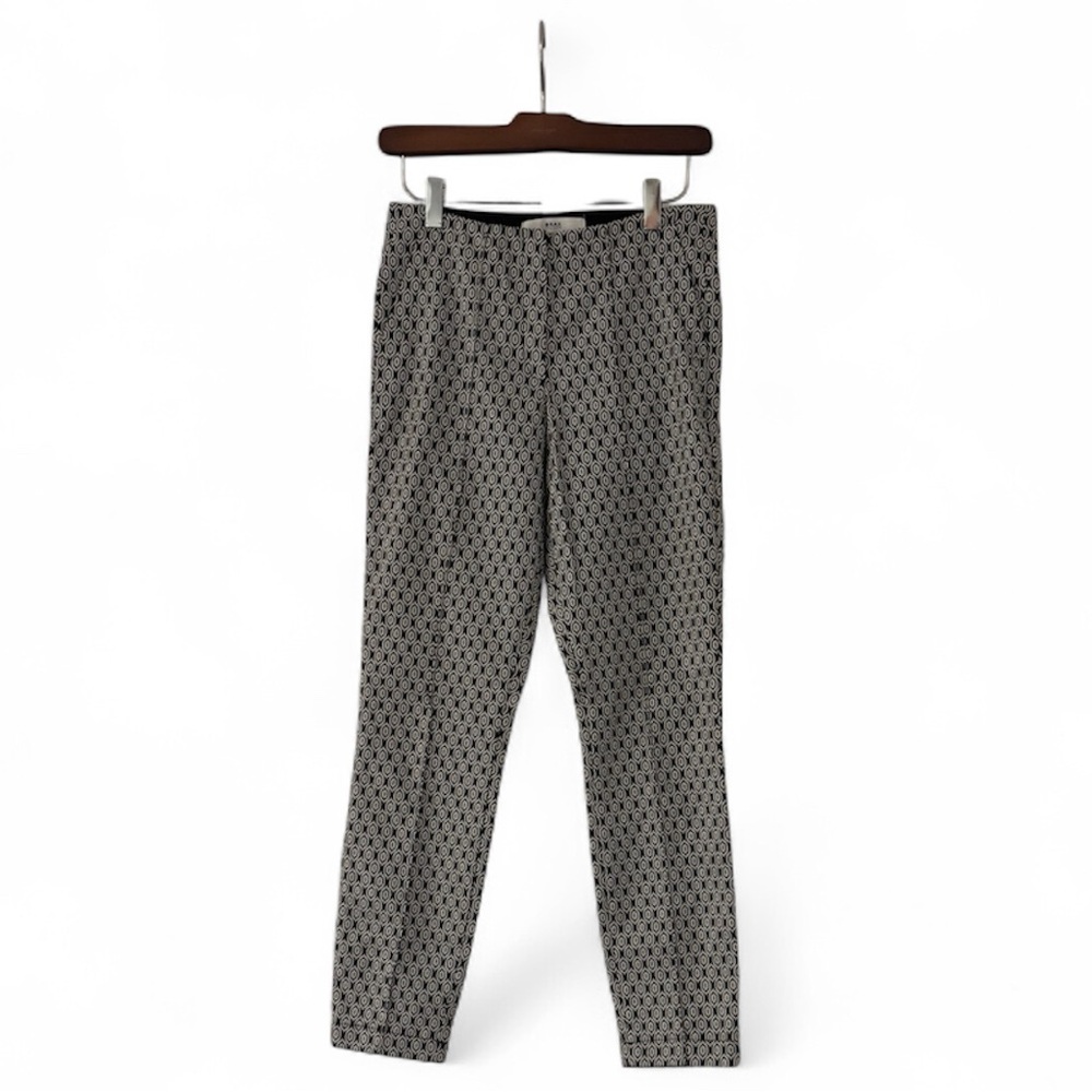 BRAX FEEL GOOD Stella Black and White Patterned Cropped Pants